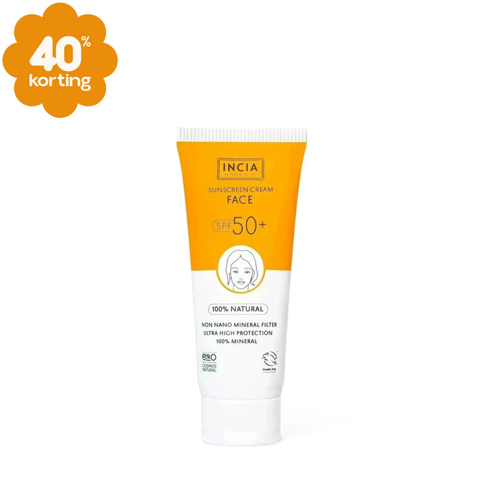 INCIA Natuurlijke Zonnebrandcrème Gezicht SPF 50+