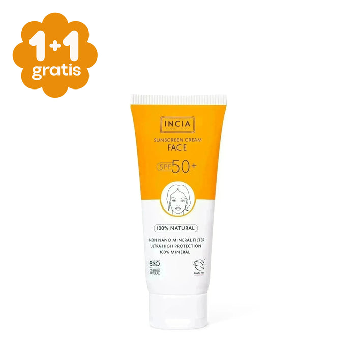 INCIA Natuurlijke Zonnebrandcrème Gezicht SPF 50+