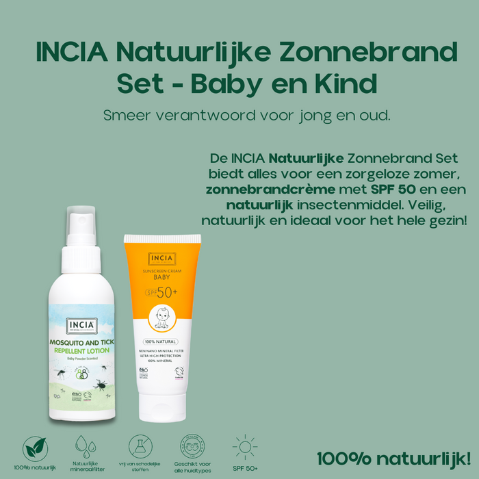 INCIA Natuurlijke Zonnebrand Set - Baby en Kind