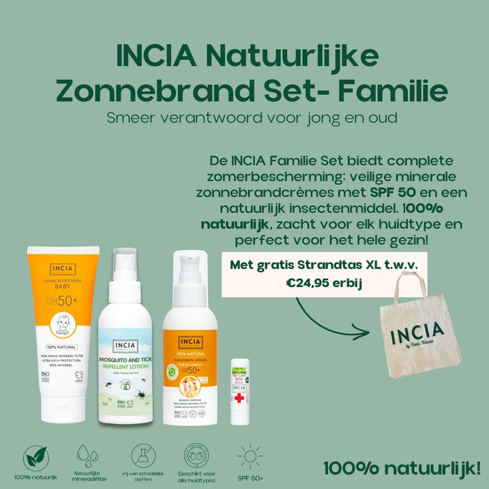INCIA Natuurlijke Zonnebrand Set- Familie