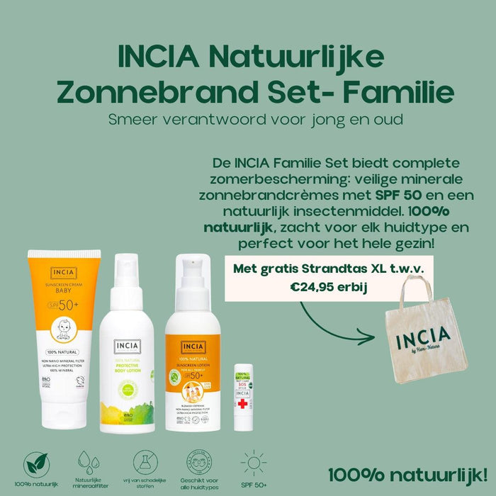 INCIA Natuurlijke Zonnebrand Set- Familie
