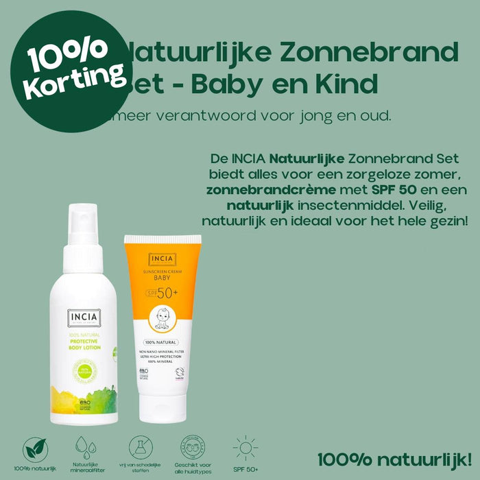 INCIA Natuurlijke Zonnebrand Set - Baby en Kind