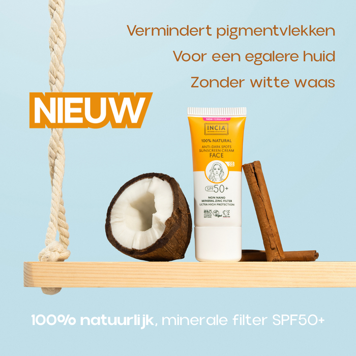 INCIA Zonnebrand Gezicht Anti-Pigmentvlekken SPF 50+