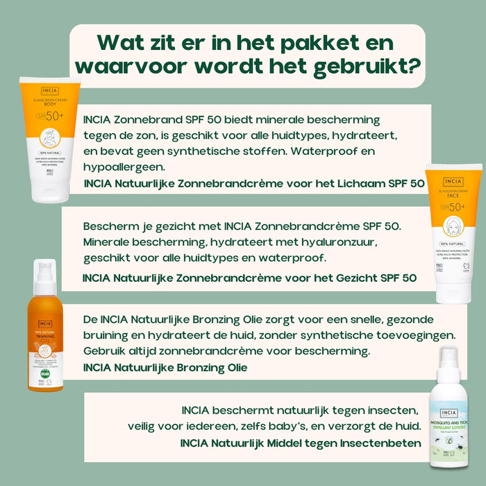 INCIA Natuurlijke Zonnebrand Set- Voor jou
