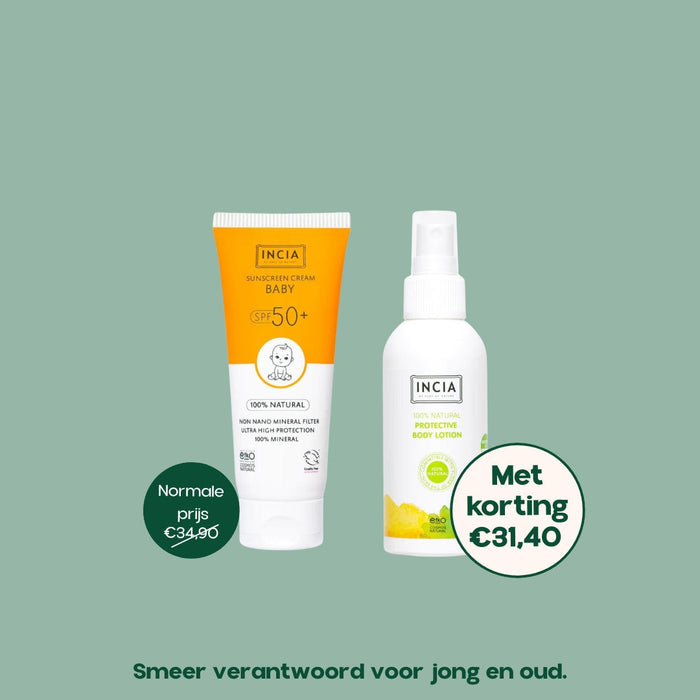 INCIA Natuurlijke Zonnebrand Set - Baby en Kind