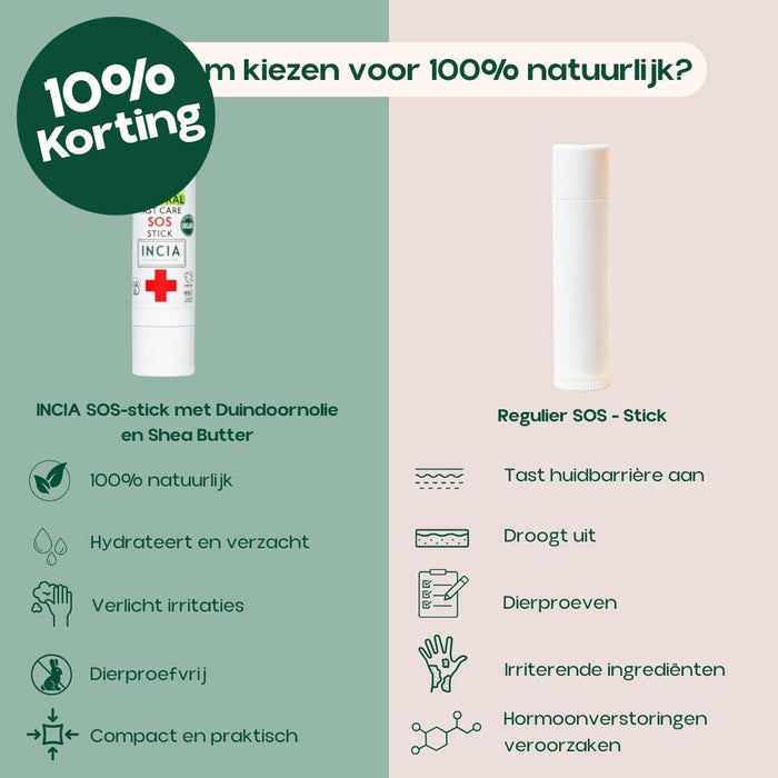 INCIA SOS-stick met Duindoornolie en Shea Butter