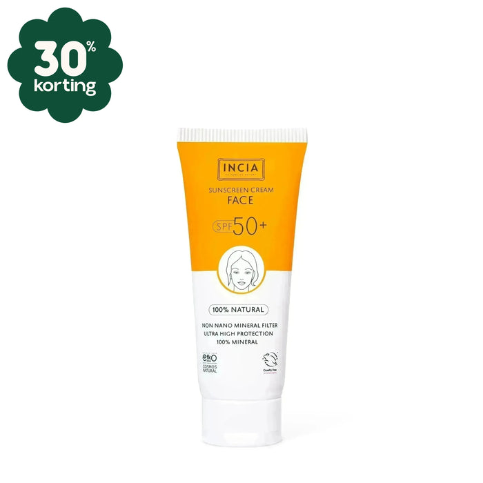 INCIA Natuurlijke Zonnebrandcrème Gezicht SPF 50+