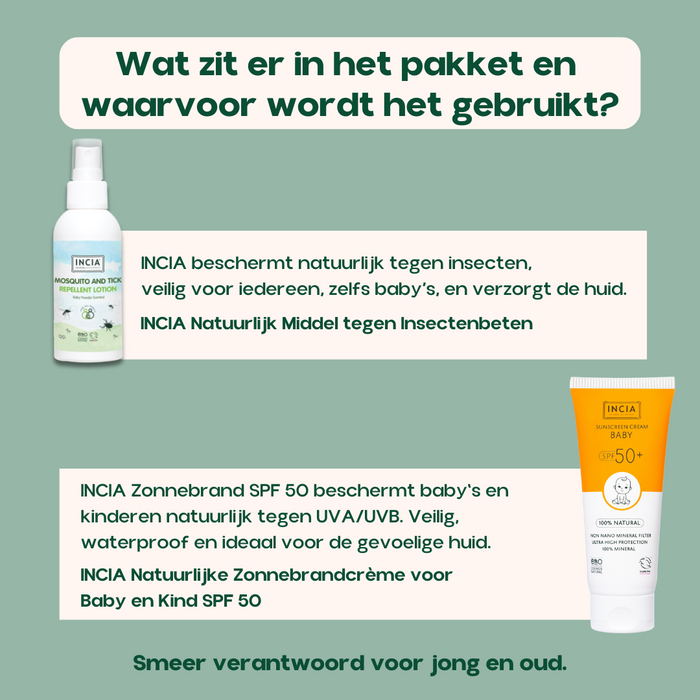 INCIA Natuurlijke Zonnebrand Set - Baby en Kind