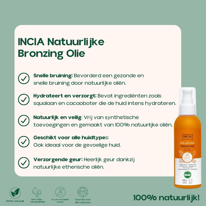 INCIA Natuurlijke Bronzing Olie