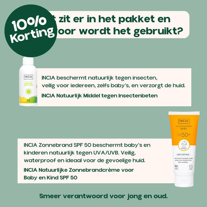 INCIA Natuurlijke Zonnebrand Set - Baby en Kind