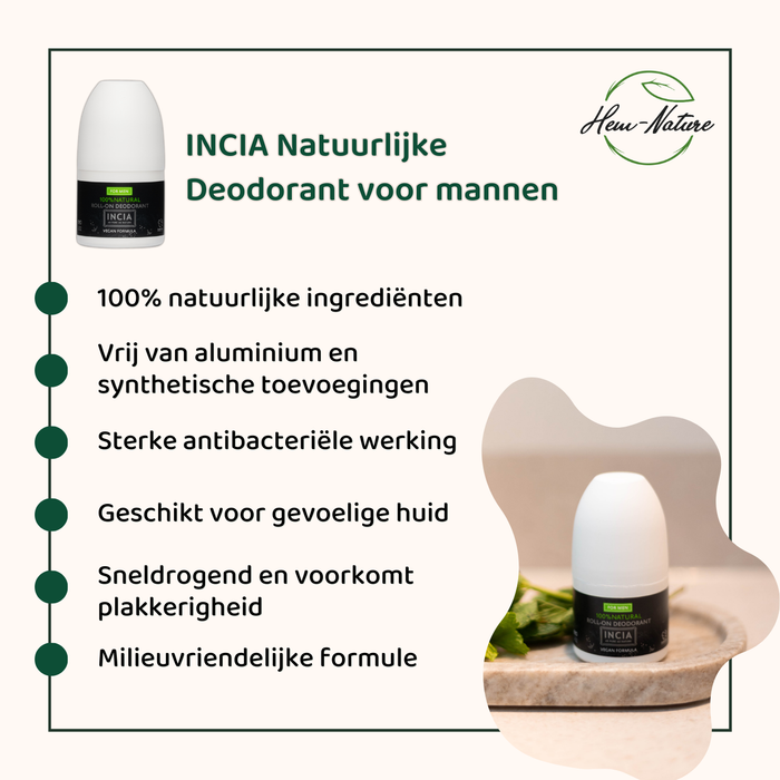 INCIA Natuurlijke Deodorant voor Mannen