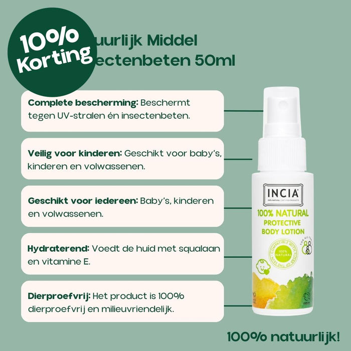 INCIA Natuurlijk Middel tegen Insectenbeten 50ml