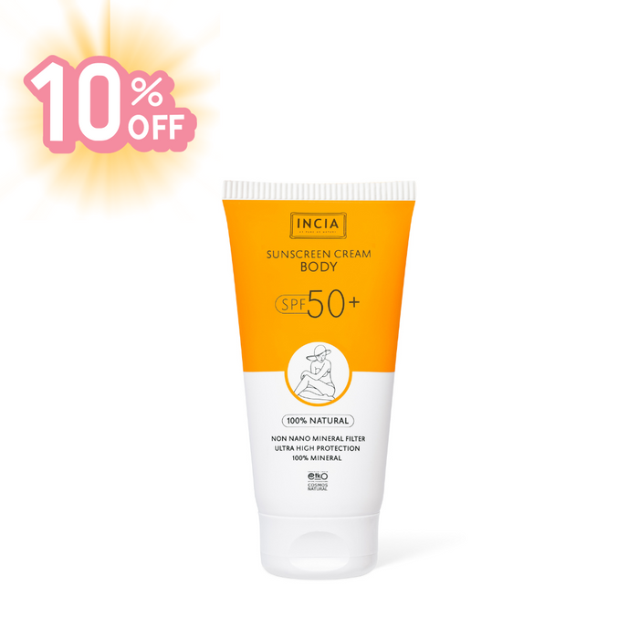 INCIA Natural Sunscreen Body SPF50