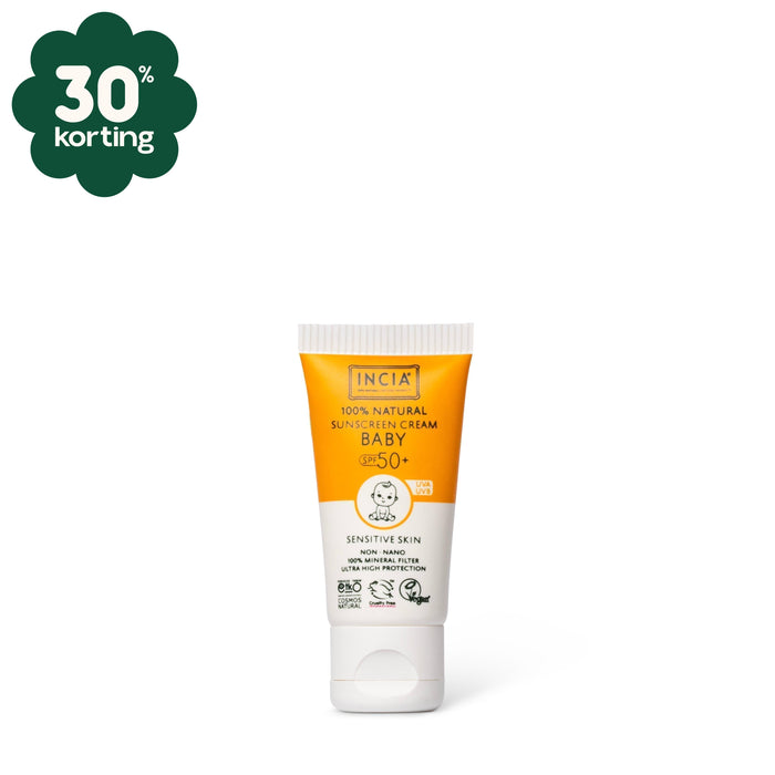 INCIA Natuurlijke Zonnebrandcrème Baby & Kind SPF 50+ 10 ml