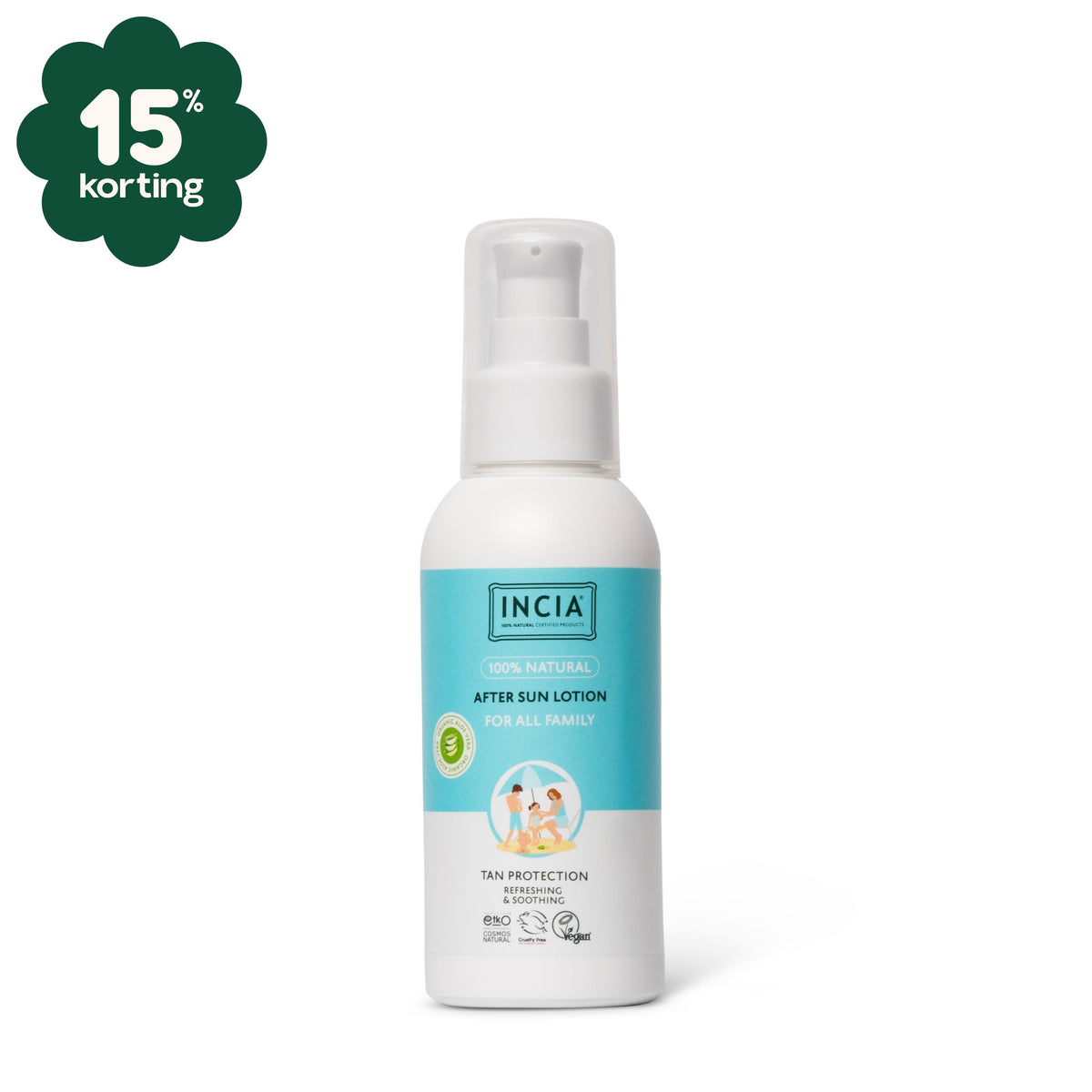INCIA Natuurlijke Aftersun Lotion – Kalmerend & Verkoelend