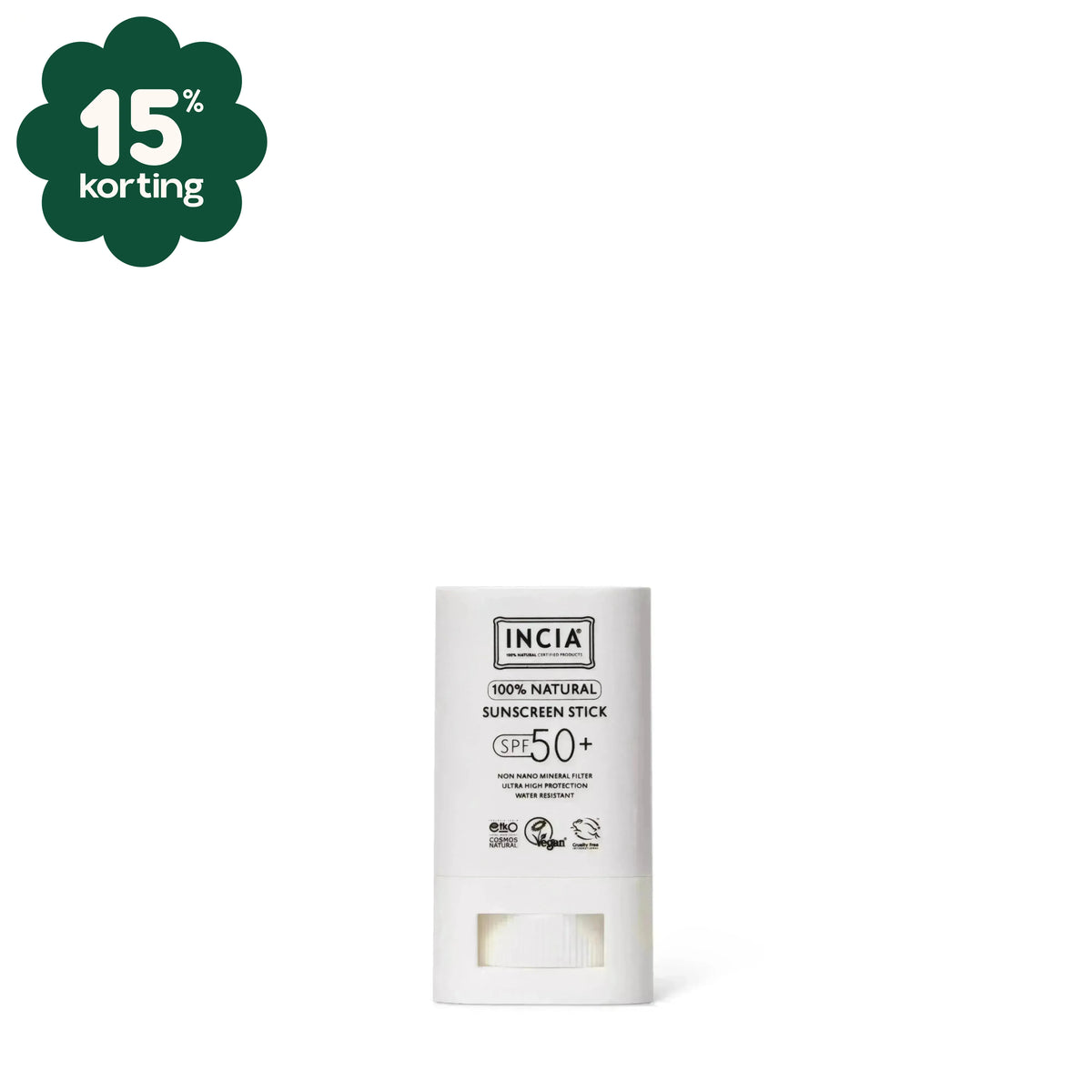 INCIA Zonnebrandstick SPF 50+ Met Minerale Filters