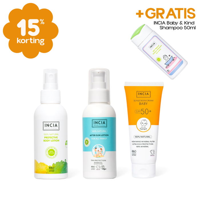 INCIA Natuurlijke Zonnebrand Set - Baby & Kind