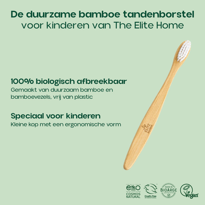 The Elite Home Ecologische Bamboe Tandenborstel - Kids