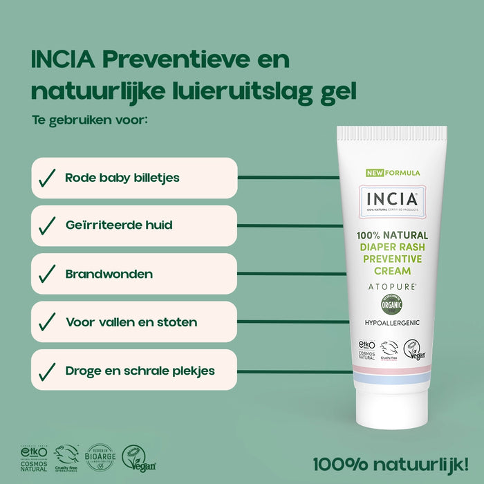 INCIA Preventieve en Natuurlijke Luieruitslag Crème