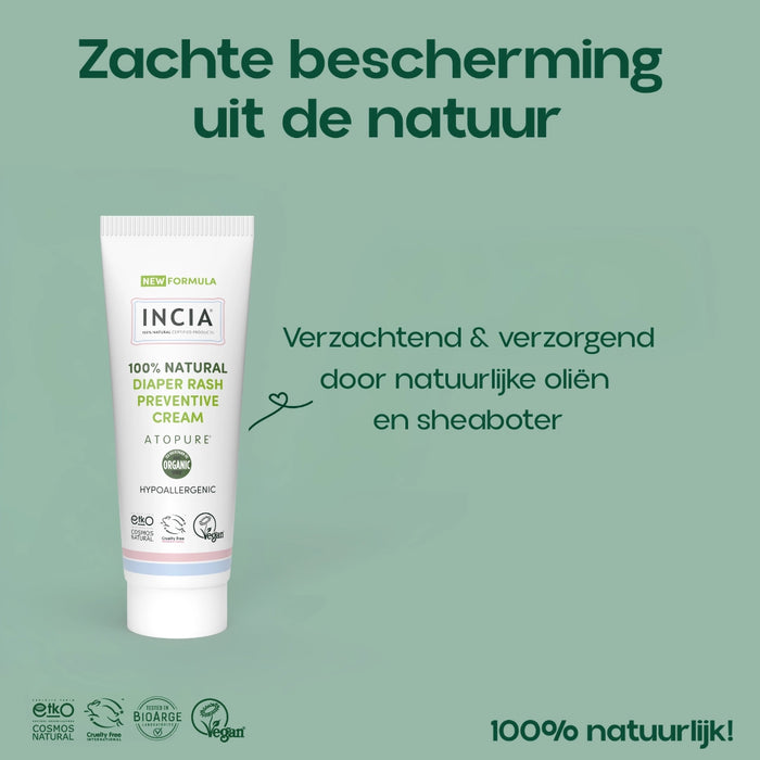 INCIA Preventieve en Natuurlijke Luieruitslag Crème