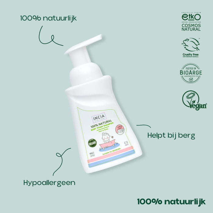 INCIA Natuurlijke Schuimende Baby Shampoo