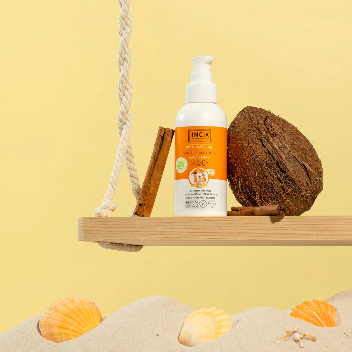 INCIA Natuurlijke Zonnebrandcrème SPF 50+