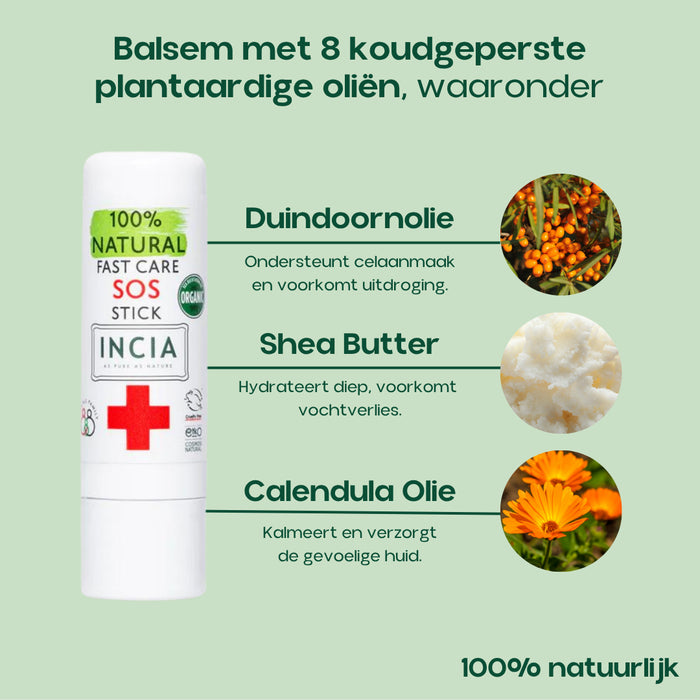 INCIA SOS-stick met Duindoornolie en Shea Butter