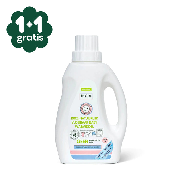 INCIA Natuurlijk Vloeibaar Wasmiddel Geurvrij