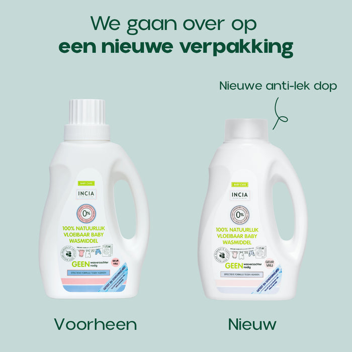 INCIA Natuurlijk Vloeibaar Wasmiddel Geurvrij