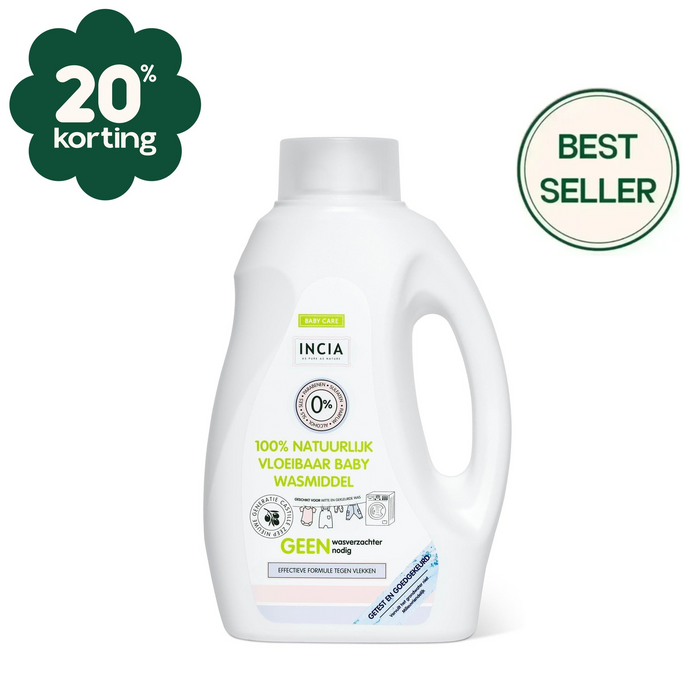 INCIA Natuurlijk Vloeibaar Wasmiddel +/-25 wasbeurten