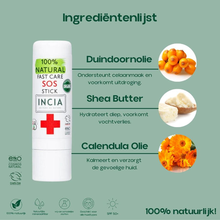 INCIA SOS-stick met Duindoornolie en Shea Butter
