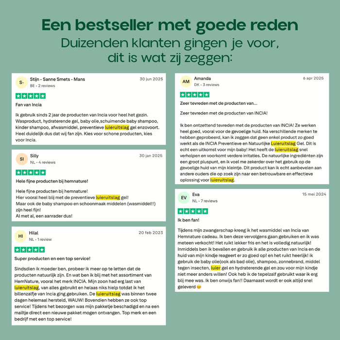 INCIA Preventieve en Natuurlijke Luieruitslag Gel