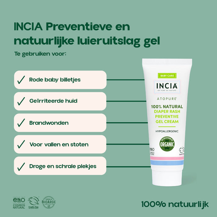 INCIA Preventieve en Natuurlijke Luieruitslag Gel
