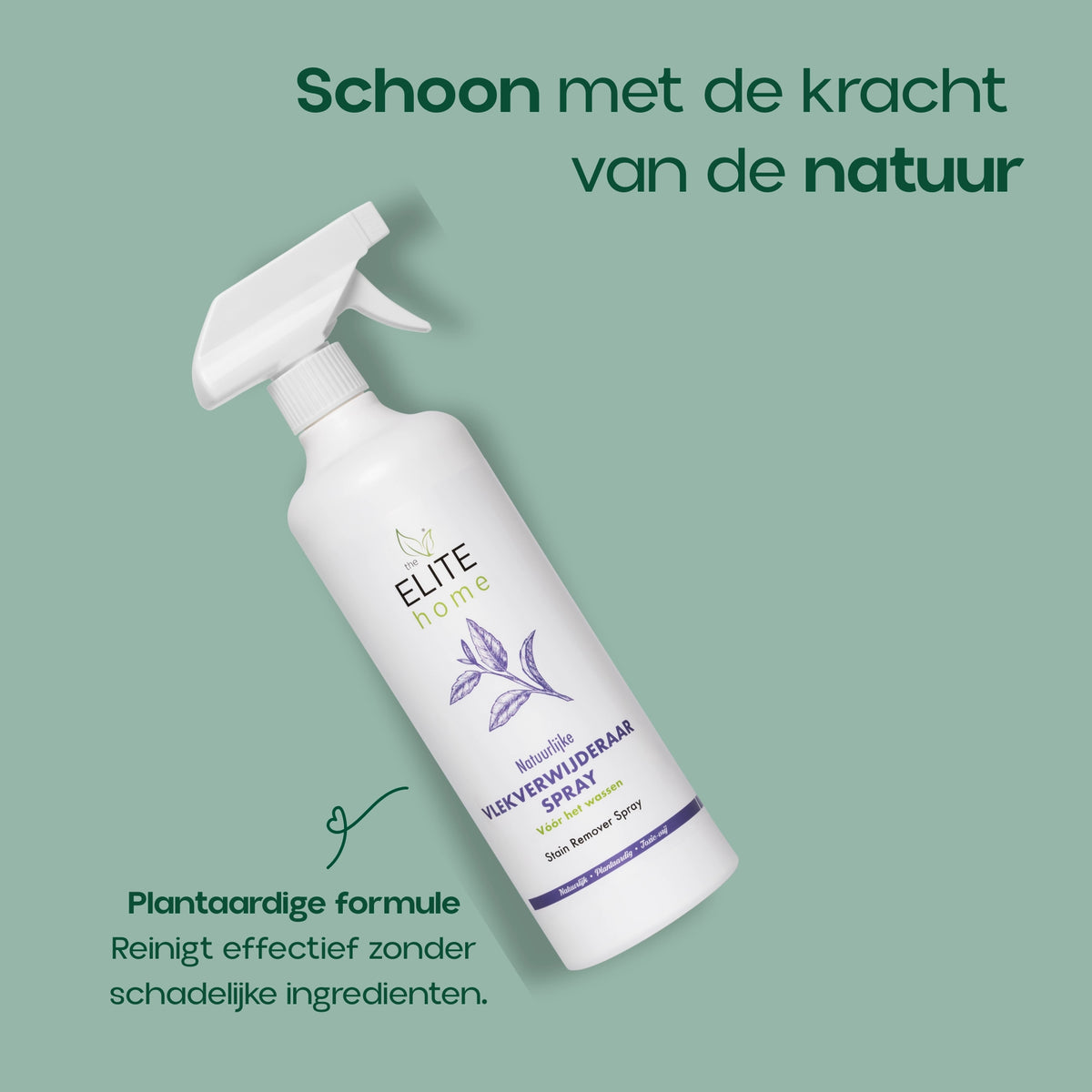 The Elite Home Natuurlijke Vlekverwijderaar Spray + Verstuiver
