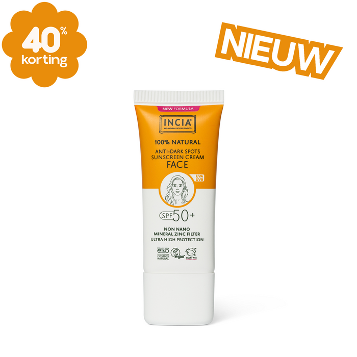 INCIA Zonnebrand Gezicht Anti-Pigmentvlekken SPF 50+