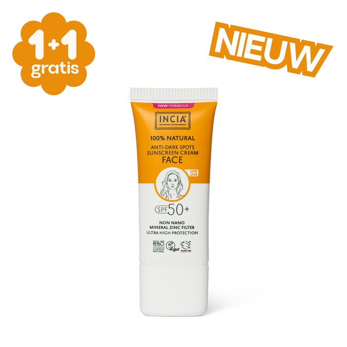 INCIA Zonnebrand Gezicht Anti-Pigmentvlekken SPF 50+