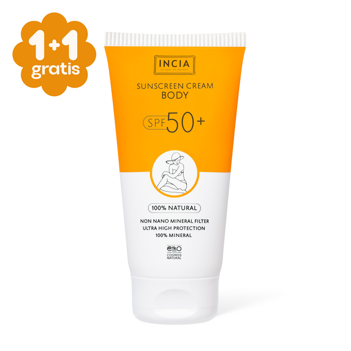 INCIA Natuurlijke Zonnebrandcrème Lichaam SPF 50+