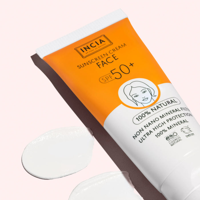 INCIA Natuurlijke Zonnebrandcrème voor het Gezicht SPF 50