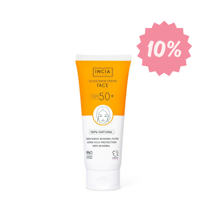INCIA Natural Sunscreen Face SPF50