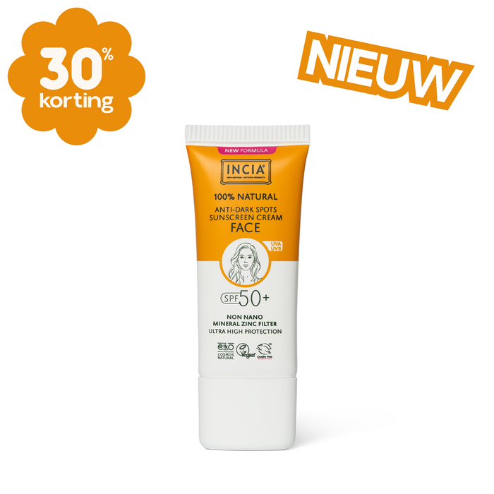 INCIA Zonnebrand Gezicht Anti-Pigmentvlekken SPF 50+