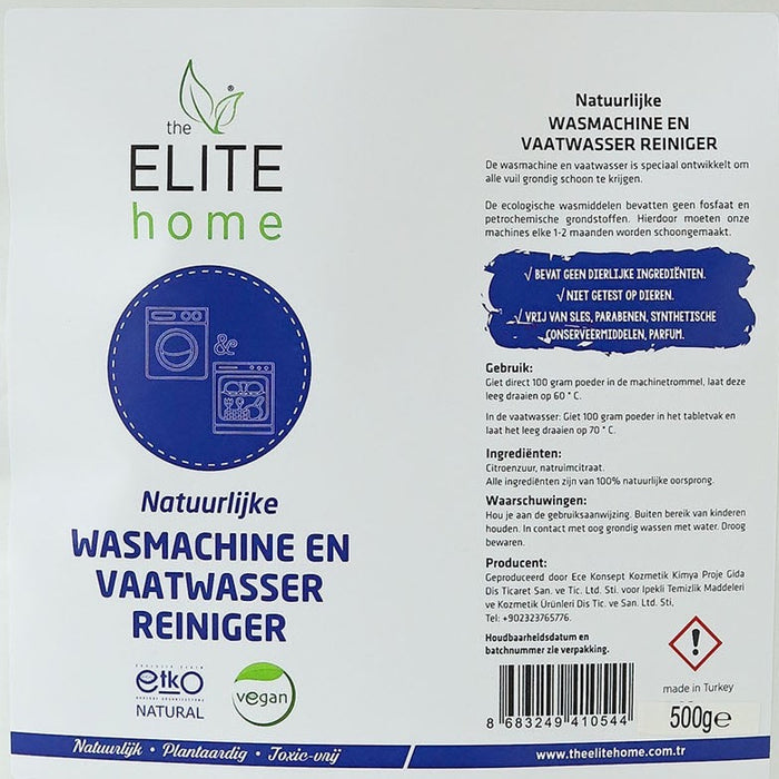 The Elite Home Wasmachine en Vaatwasser Reiniger